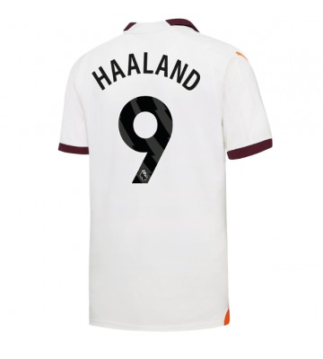 Manchester City Erling Haaland #9 Replica Away Stadium Shirt 2023-24 Short Sleeve